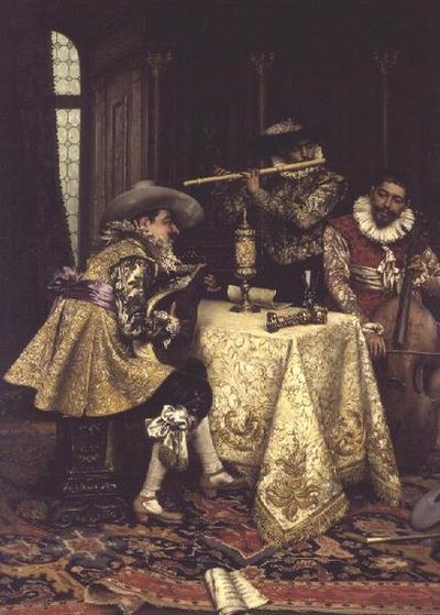 Musikerna av Adolphe Alexandre Lesrel