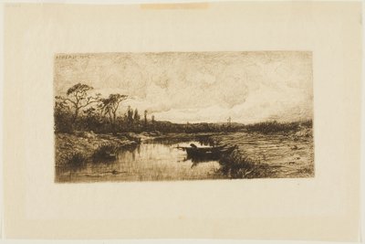 En höstkväll: Nära Rossillon av Adolphe Appian