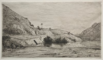 Banks of the Rhone, 1865. av Adolphe Appian