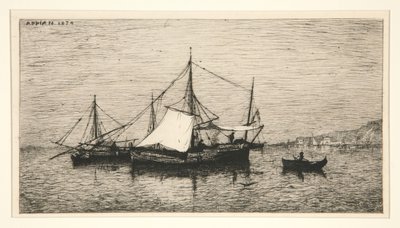 Kustfartyg (Italiens kuster) av Adolphe Appian