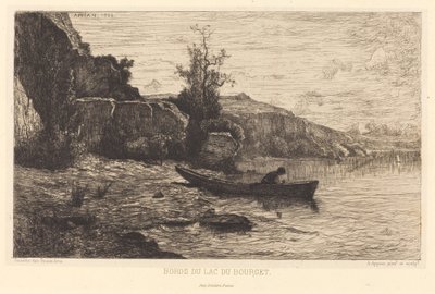Kanterna av sjön Bourget av Adolphe Appian