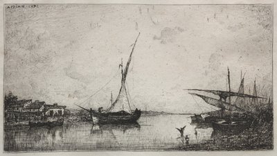 Kanalen vid Martiques av Adolphe Appian