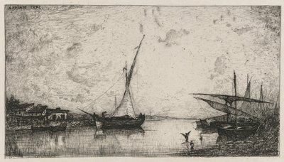 Kanal i Martigues av Adolphe Appian