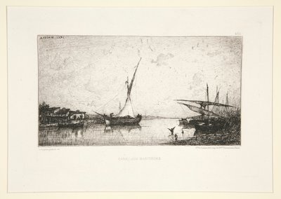 Kanal i Martigues av Adolphe Appian