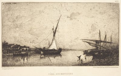 Kanal vid Martigues av Adolphe Appian