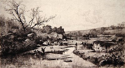 Källan till floden Albarine av Adolphe Appian