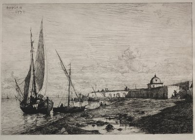 Hamnen i San Remo, 1878. av Adolphe Appian
