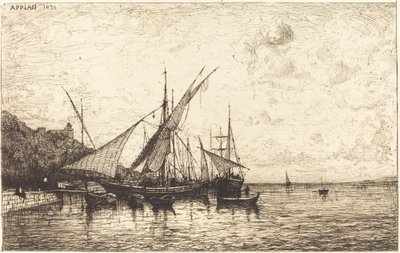 Monacos hamn av Adolphe Appian