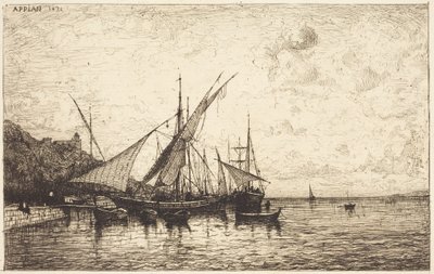 Monacos hamn av Adolphe Appian