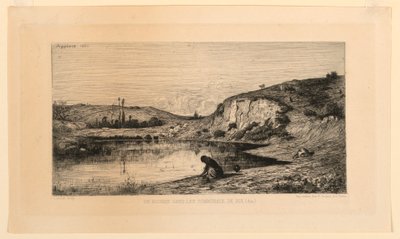 En klippa i kommunerna Rix (Ain) av Adolphe Appian