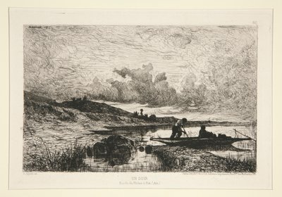 One Evening, Banks of the Rhone på Rix av Adolphe Appian