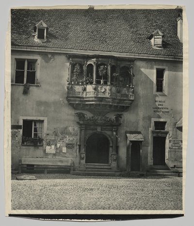 Alsace fasad, Vakthus i Colmar av Adolphe Braun