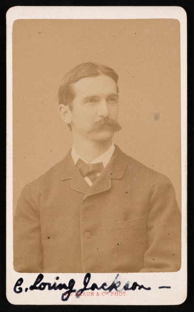 Porträtt av Charles Loring Jackson 1847-1935, cirka 1887. av Adolphe Braun