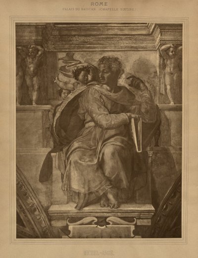 Rom – Vatikanpalatset – Sixtinska kapellet, Michelangelo av Adolphe Braun