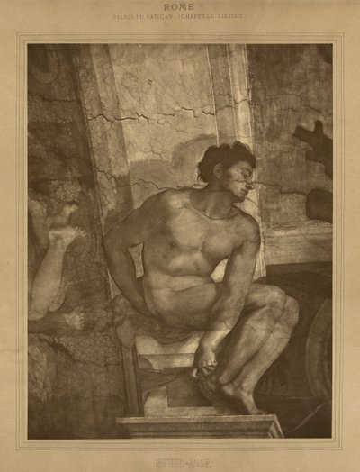 Rom - Vatikanpalatset, Sixtinska kapellet, Michelangelo av Adolphe Braun