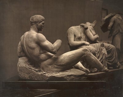 Skulpturer från Parthenon, British Museum, ca. 1870-talet. av Adolphe Braun