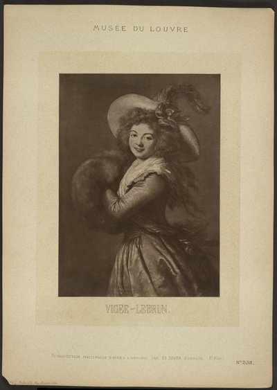 [Självporträtt av Vigee-Lebrun, Louvren] av Adolphe Braun