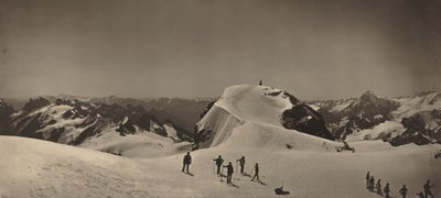 Toppmötet på Mont Titlis, Schweiz, 1866. av Adolphe Braun