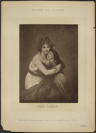 [”Konstnären och hennes dotter”, av Vigee-Lebrun, Musée du Louvre] av Adolphe Braun