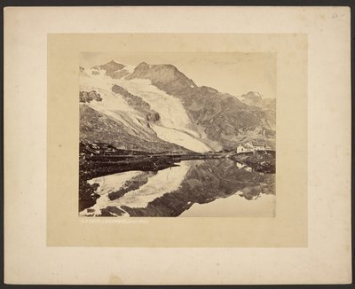 Bernina-hospicet och Cambréna-glaciären av Adolphe Braun