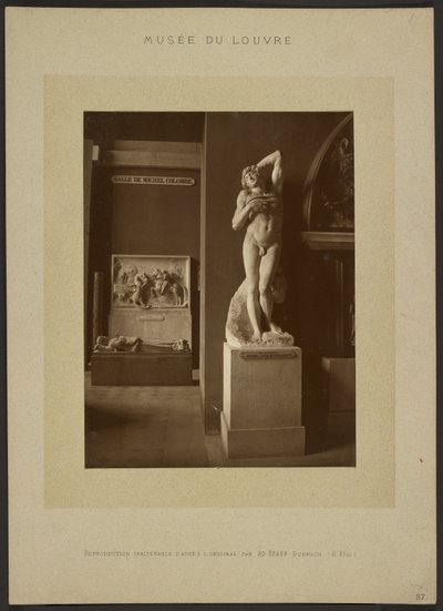 [”Den döende slaven” av Michelangelo, Musée du Louvre] av Adolphe Braun