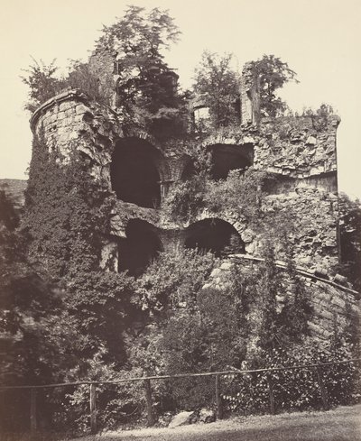 Det exploderade tornet, Heidelbergs slott, ca. 1865. av Adolphe Braun