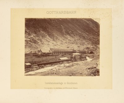 Gotthardbanan: Installationssystem i Göschenen av Adolphe Braun and Cie