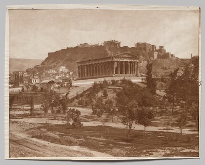 Utsikt över Akropolis av Adolphe Braun and Co.