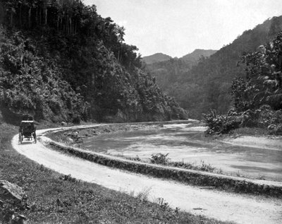 Road to Bog Walk, Jamaica, c1905. av Adolphe Duperly and Son