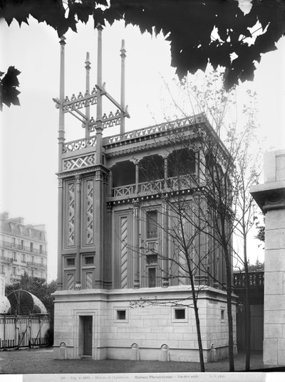 Feniciska huset, världsutställningen i Paris 1889 av Adolphe Giraudon