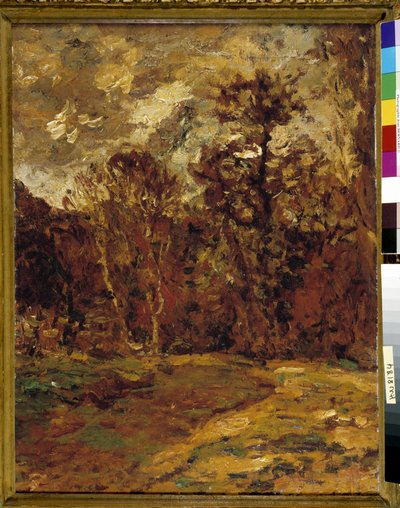 Höstlandskap av Adolphe Joseph Thomas Monticelli
