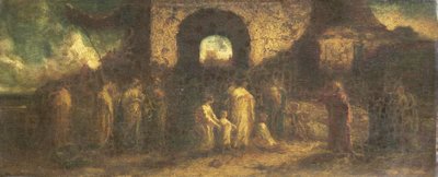 Kristus välsignar barnen av Adolphe Joseph Thomas Monticelli