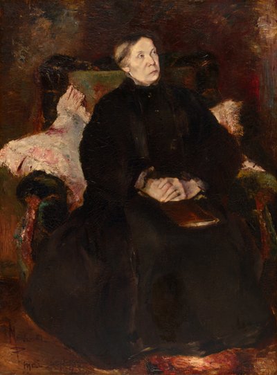 Porträtt av en dam av Adolphe Joseph Thomas Monticelli