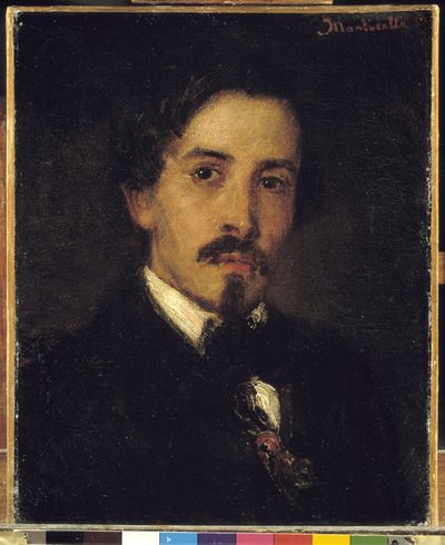 Förmodat porträtt av målaren Ferdinand Viola, 1859 (olja på duk) av Adolphe Joseph Thomas Monticelli