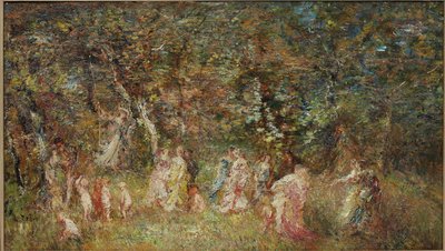 Gungan av Adolphe Joseph Thomas Monticelli