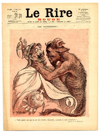 Omslag till "" The Red Laughter", Satirical en Couleurs av Adolphe Leon Willette