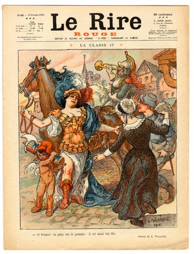 Omslag till "" The Red Laughter", Satirical in Colors av Adolphe Leon Willette
