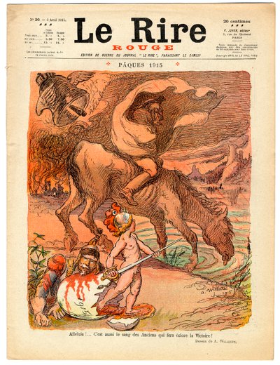 Omslag till "" The Red Laughter", Satirical in Colors av Adolphe Leon Willette