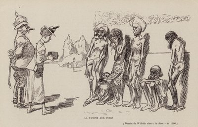Svält i Indien av Adolphe Leon Willette