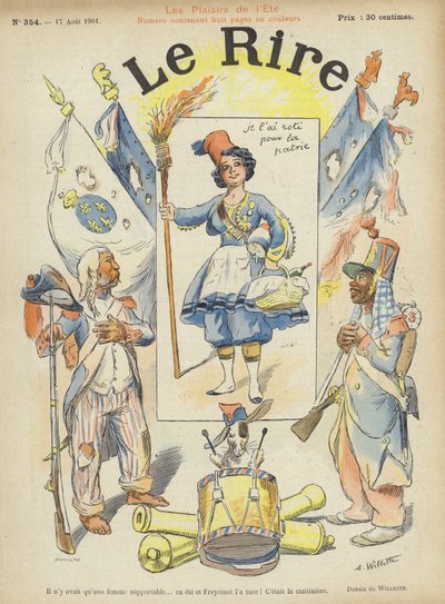 Illustration för Le Rire av Adolphe Leon Willette