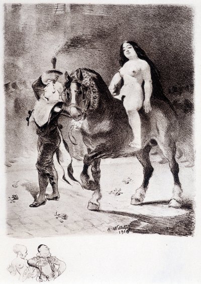 Pride - Teckning av Willette av Adolphe Leon Willette