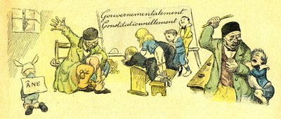Det hårda livet för skoleleverna på Saint Boniface-institutionen i Paris 1867 av Adolphe Leon Willette