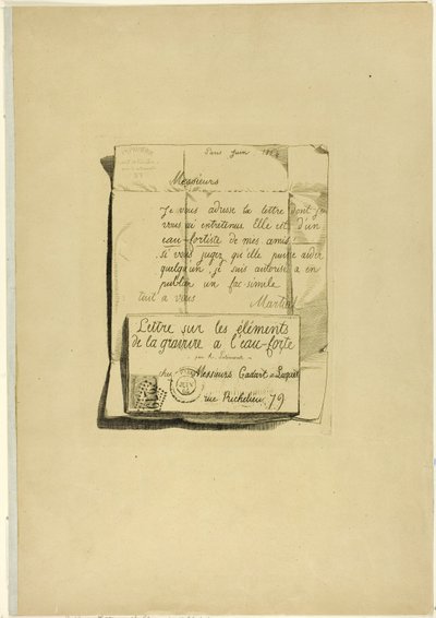 Brev om etsningens element av Adolphe Martial Potemont