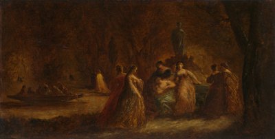 A Woodland Fête, ca. 1853-1857 eller ca. 1862. av Adolphe Joseph Thomas Monticelli