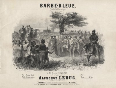 Alphonse Leduc - Blåskägg, historisk kadrilj av Adolphe Mouilleron