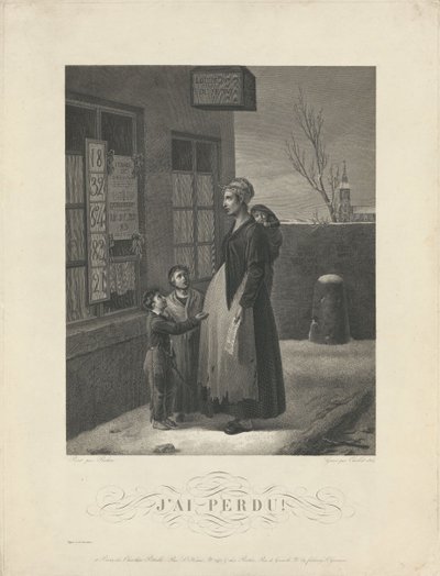 Jag förlorade!, 1824 av Adolphe Roehn
