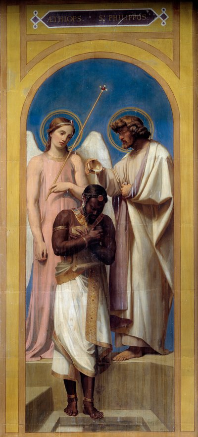 Eunukkens dop. Målning av Adolphe Roger (1800 - 1880) av Adolphe Roger