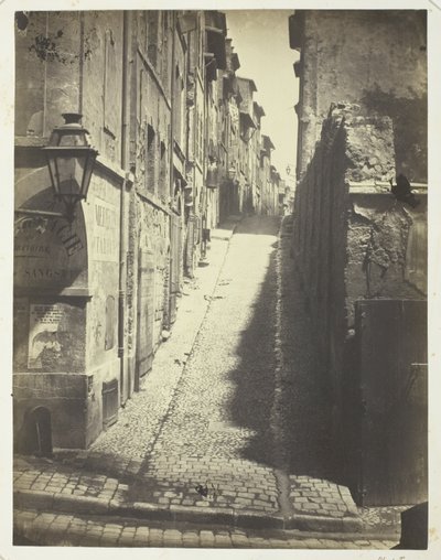 Rue des Grands Carmes, utsikt från Rue Ste. Marthe av Adolphe Terris