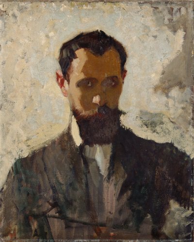 Self Portrait Study, ca 1912 (olja på duk) av Adolphe Valette