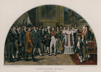 Napoleon dekorerar konstnärerna av Adolphe Yvon
